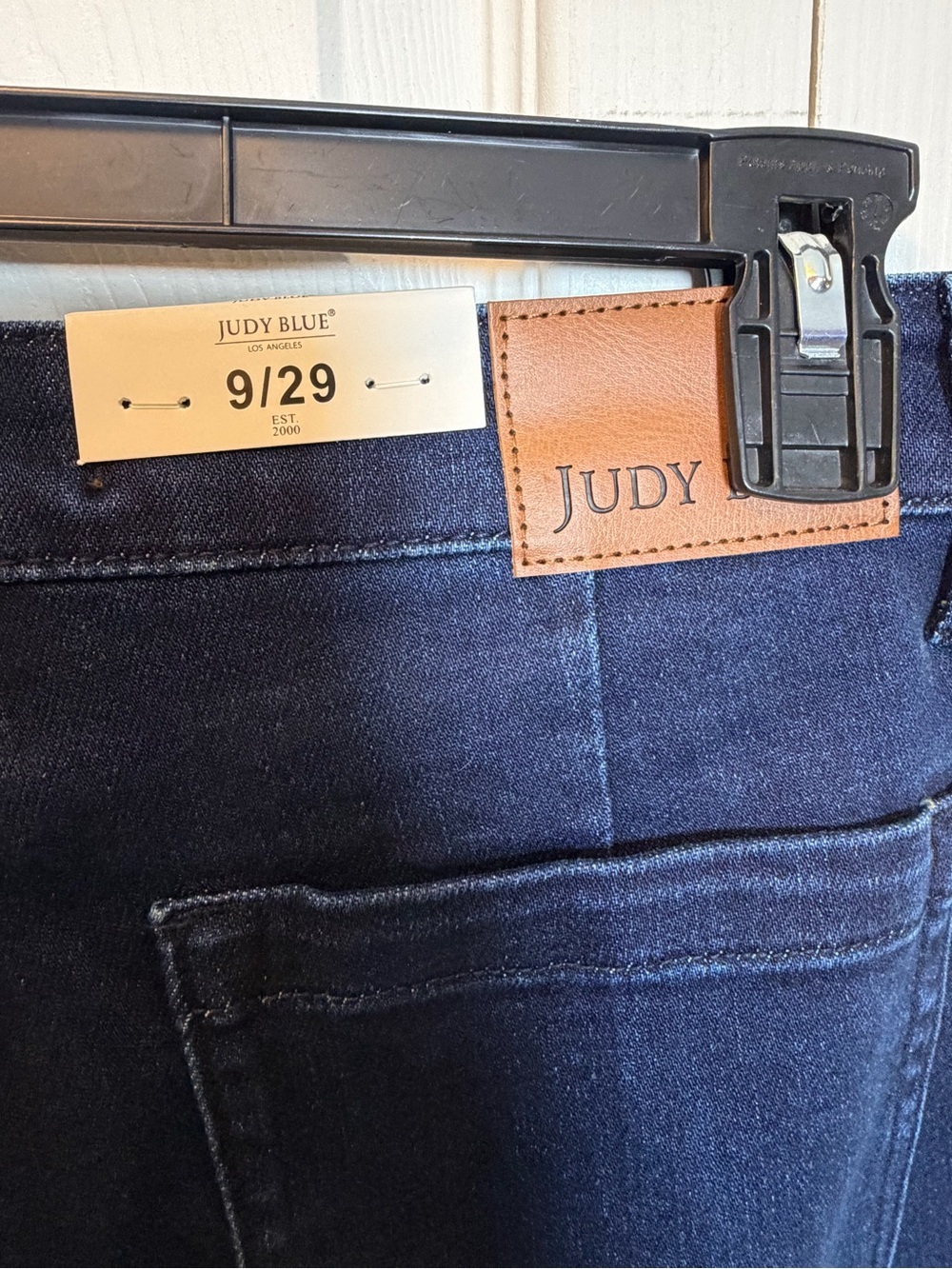 Judy Blue High Rise Straight Leg Utility Jeans Dark Wash 9/29 NWT - Picture 7 of 9